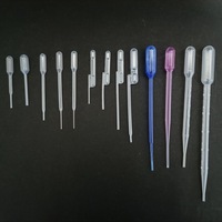 Pipette en plastique jetable TP-DB10120 120ul Pipette de transfert à double ampoule Pasteur graduée à double ampoule