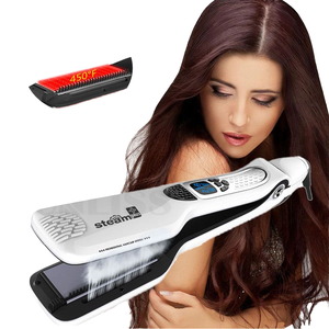 Fer à repasser plat <span class=keywords><strong>professionnel</strong></span> en céramique, lisseur à vapeur humide et sec à double mode - Product Image 2