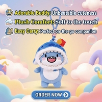 Offre Spéciale 4 pouces porte-clés personnalisé de haute qualité en vrac comique FatShark jouets en peluche pour décorer les Machines à griffes