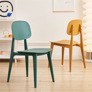 <span class=keywords><strong>Chaise</strong></span> de salle à manger en plastique de style nordique moderne et minimaliste pour usage domestique et restaurant, tabouret décontracté avec dossier, design <span class=keywords><strong>Macaron</strong></span> très populaire - Product Image 1