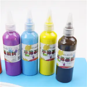 Water Based Acrylic Non-poisonous Fruit Washable Tempera Paint Art Tempera Paint for kids and adults 60ml