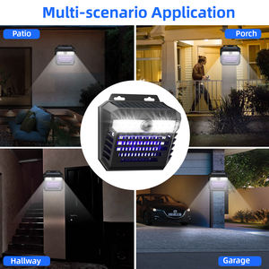 2 pièce/ensemble lampe anti-moustique électronique garde solaire suspendu extérieur lumière UV capteur de mouvement dispositif d'éclairage <span class=keywords><strong>pour</strong></span> les <span class=keywords><strong>moustiques</strong></span> gratuit - Product Image 2