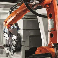 Robot industriel populaire à 6 axes pour le tending et la palettisation CNC KUKA KR12 R1450, charge utile 12 kg, portée 1450 mm, boîte de vitesses, moteur, PLC de haute performance