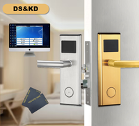 Cerradura de hotel inteligente Software de gestión de propiedades Promoción eléctrica digital con Red WiFi para puerta de madera
