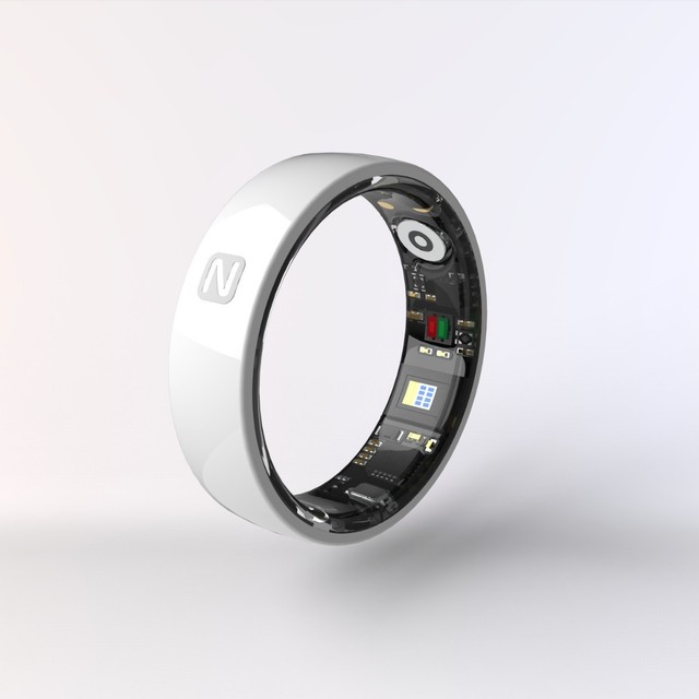 2026 New Ceramic Smart Ring-Wi-Fi Enabled Fitness Tracker Heart Rate Sleep Monitor 5-10 Days Battery Life Magnetic/Wireless
