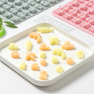 Hoch temperatur beständigkeit Frucht tiere Starfishs Dolphins Octopus Sharks Shape <span class=keywords><strong>Mini</strong></span> Gummy Moulds Silikon - Product Image 5