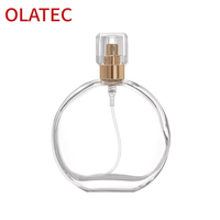Flacons de parfum en verre vides personnalisés en gros, atomiseur à fine brume, tailles 30ml/50ml/100ml, rechargeables, cosmétiques