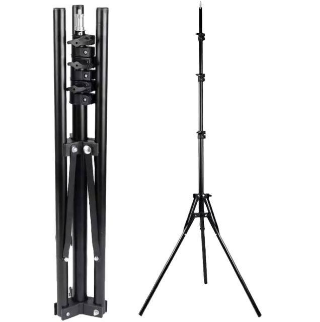Factory Wholesale 1.6m/2m Aluminum Adjustable Selfie Tripod Ring Light for Cellphone Mobile Phone Camera Video Shooting Box