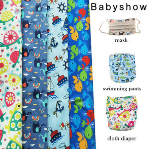 Kain PUL motif TPU anti air, untuk bayi popok kain dapat dipakai ulang bebas BPA, kain PUL untuk tas basah dapat dipakai ulang dapat dicuci - Product Image 6