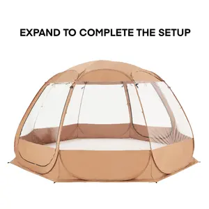 High Quality Easy-Fold And Easy Open-Up Mesh Type Pumpkin Shaped Tent For Camping Multiple Tent Options