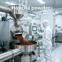 Thé Hojicha en gros sous marque privée – Vente chaude de poudre de Hojicha biologique pure et naturelle instantanée torréfiée en vrac