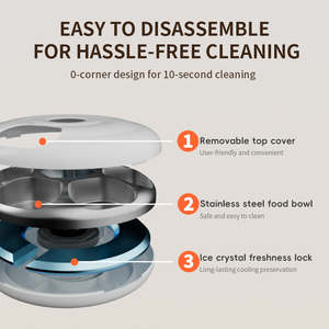 와이파이 투야 앱 여섯 식사 자동 애완 동물 피더 도매 자동 스마트 시간 애완 동물 타이머 디스펜서 스마트 고양이 습식 및 건식 식품 피더 - Product Image 6