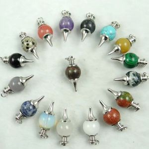 Chakra Reiki boule de guérison améthyste <span class=keywords><strong>radiesthésie</strong></span> <span class=keywords><strong>radiesthésie</strong></span> pendule pierre précieuse naturelle cristal Wiccan outil Feng Shui sept Chakra - Product Image 2