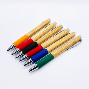 Stylo à bille en bambou recyclé de haute qualité, cadeau personnalisé, stylo écologique en bois avec logo - Product Image 2