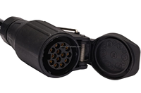 Wohnmobil-Anhängerstecker Europäischer Anhängeradapter 12V Anhängerbuchse 13-polige Anhängerverkabelungsanschlüsse