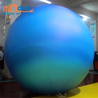 Ballon gonflable de la planète nouveau design, boule gonflable de décoration suspendue en pvc de 1m avec lampe