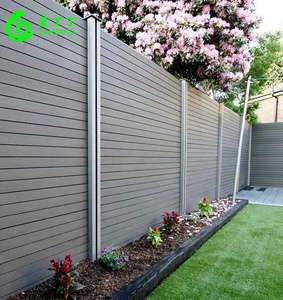 Paneles de Cerca de Jardín para Privacidad, Paneles de Madera Plástica WPC para Exteriores, Revestimiento de Cerca para Privacidad - Product Image 1