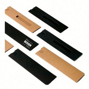 Custom Kraft Paper <b>Pen</b> Sleeves Tube - Single <b>Pen</b> Holder for School, Office, or Business Gift Packaging - Product Image 1