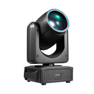 Projecteur de scène LED Jiechuang 200W à tête mobile, changement de couleur, pour bars, karaokés, mariages et éclairage de scène - Product Image 1