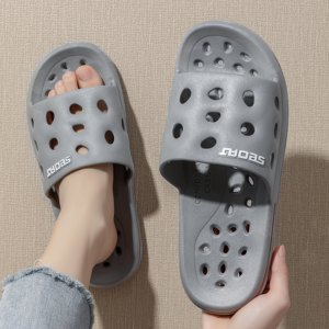 [Comfortable Slippers] Soft, Comfortable <strong>Royal</strong> Blue Unisex Retro Indoor Slippers - Product Image 6