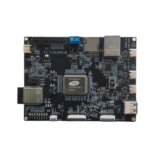 Latest ESP32 P4+C5 Dev Board WT99P4C5-S1 with Espressif ESP32-P4 Som Board and Esp32-c5 WiFi 6 Wifi Ble Module Dual-core RISC-V