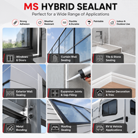 Scellant hybride transparent en polymère MS à faible odeur et prise rapide pour la construction intérieure – Adhésif transparent