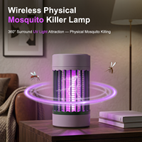 Nouvelle Lampe Anti-Moustiques Électrique LED 2026 Rechargeable par USB avec Lumière UV pour Utilisation Intérieure et Extérieure