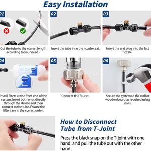 Kit de pulvérisation à basse pression 8 10 15 18, micro-pulvérisateur de riz pour jardin, extérieur, patio, balcon, alimenté par l'eau - Product Image 2