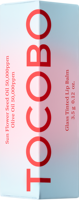 Baume à lèvres teinté en verre TOCOBO 011 finition brillante en verre cerise affleurante hydrater nourrir avec de la vitamine E brillance repulpante pour les lèvres gercées