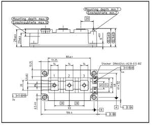 وحدة تحويل سريع 450A ، وحدة شبه موصل IGBT وحدة ترانزستور IGBT - Product Image 3