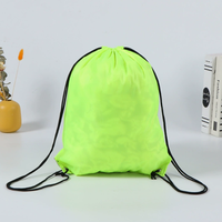 Sac à dos personnalisé en polyester avec cordon de serrage pour marathon, sports, basketball, gym, voyage en plein air, promotion d'événements, rangement