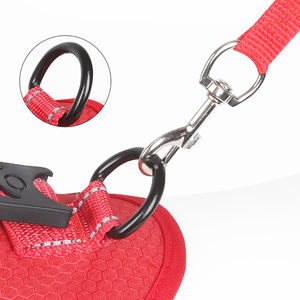 ชุดสายจูงสุนัขแบบเสื้อกั๊ก ลายเรียบหรู วัสดุ PET ระบายอากาศได้ดี สะท้อนแสง สำหรับสุนัขขนาดกลาง พร้อมสายจูงแบบไม่รัดคอ ใช้ได้กับแมว - Product Image 2