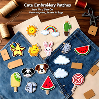 Patchs brodés personnalisés à coller et à repasser pour vêtements, chapeaux, sacs, chaussures, chaussettes, pour cadeaux DIY, activités commerciales, décoration