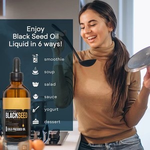 Aeglewell özel etiket sıcak satış organik soğuk preslenmiş vücut cilt bakımı için 100% saf organik doğal siyah tohum yağı - Product Image 5