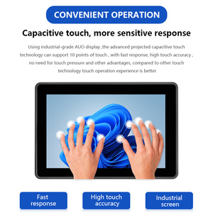 Fas Tùy Chỉnh 32 Inch All-in-One Màn Hình Cảm Ứng Bảng Điều Chỉnh Máy Tính Mà Không Cần Quạt J6412 CPU DVI + VGA Máy Tính Công Nghiệp - Product Image 4