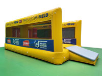 Terrain de rugby gonflable entièrement imprimé, jeu sportif gonflable en PVC durable pour la location événementielle