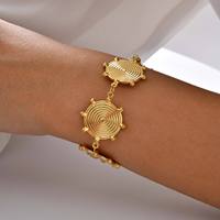 Dernière arrivée de bracelets en acier inoxydable pour femmes bijoux réglables à la main bracelet en forme de bobine de moustique pour cadeau de soirée de fête