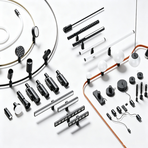 Sistema di illuminazione a binario magnetico curvo R18 48V <span class=keywords><strong>con</strong></span> <span class=keywords><strong>lampada</strong></span> a griglia pieghevole per soluzioni di branding per negozi di design - Product Image 2