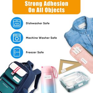 Étiquettes personnalisées inscriptibles et imprimables Étiquettes de vêtements sans repassage pour étiquettes nominatives lavables pour laveuses pour la garderie scolaire - Product Image 4