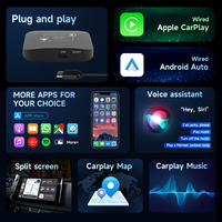 Adaptateur filaire CarPlay vers sans fil AI Box Android Auto Multimedia CarPlay TV Box Pour Netflix Airplay