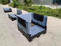 Caisse en plastique pliable, palette en plastique empilable, boîte en plastique recyclable, conteneur de stockage logistique durable