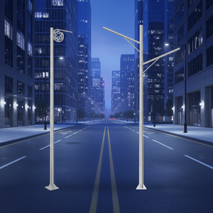 LECUSO Hot Dip Galvanized Steel Light <b>Pole</b> 3m-18m Corrosion Resistant Street Lighting With 10-Year Warranty Customizable Design - Product Image 1