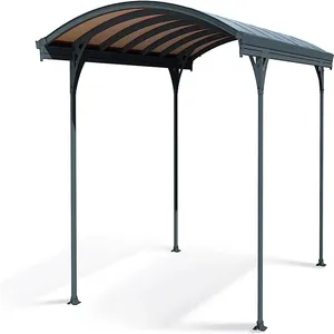 Waterproof Metal Car Parking Canopy Aluminum Frame Shelter Car Port Shed Outdoor Shade Garage Polycarbonate Roof Cover Carport