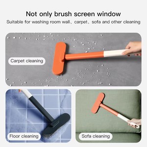 Multifunctional Cleaning Brush <b>Window</b> <b>Screen</b> Cleaning Brush Washing Equipment Cleaner with Sisal Bristles for Home Use - Product Image 3