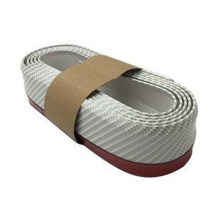 Universal 5x250cm Carbon Fiber Rubber Front <b>Bumper</b> Lip Anti-Scratch Chin Spoiler SAMURAI Side Skirt Protector Decorative Tape - Product Image 4