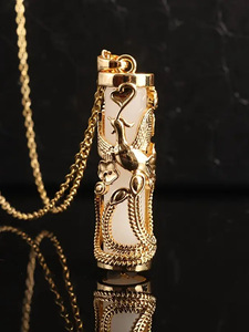Collar con colgante <span class=keywords><strong>de</strong></span> Fénix, joyería <span class=keywords><strong>de</strong></span> piedra natural <span class=keywords><strong>de</strong></span> cultura china, regalo vintage <span class=keywords><strong>de</strong></span> <span class=keywords><strong>la</strong></span> suerte para mujeres y hombres - Product Image 6