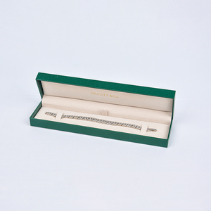 Luxurious Logo Jewelry Packaging Rectangle Shape Necklace Ring <b>Earring</b> <b>Box</b> Square Pattern Wholesale Including Jewelry - Product Image 5