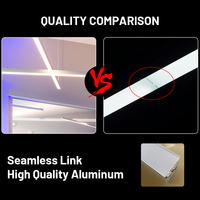 Brandon 3CCT Lampe Suspendue Éclairage Led Décoratif Île Pendentif Linéaire Cellule Monté Vers Le Bas Lumière Led Grill Spot Lumière Linéaire