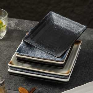 Stoneware Square Sushi Sashimi <b>Plates</b> Creative Western Steak <b>Plate</b> Hotel Restaurant Cuisine Tableware Cakes Dessert Trays - Product Image 2