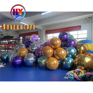 Boule à miroir gonflable décoration en PVC boule à miroir personnaliser ballon de fête de Noël et d'Halloween - Product Image 5